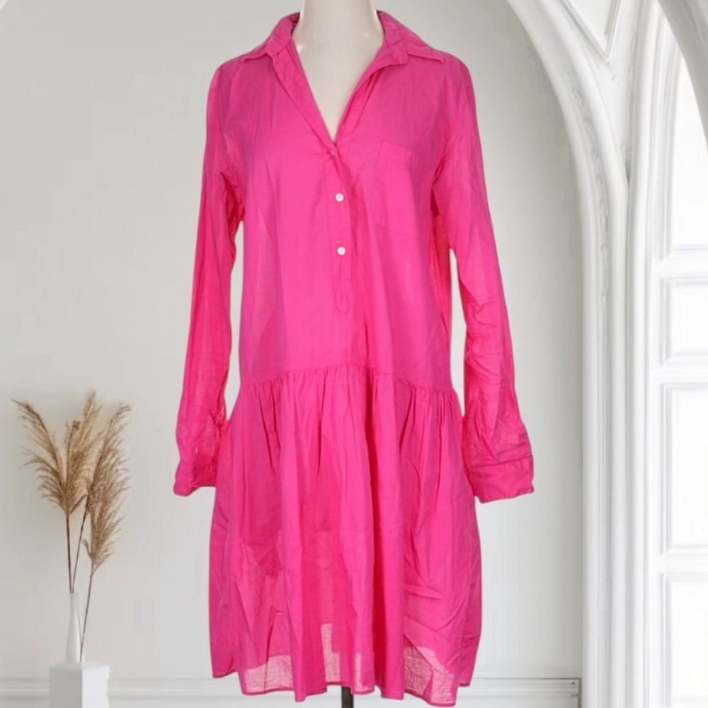 Grayson Frank & Eileen The Changemaker Shirt Dress Sz S Oversized Drop Waist